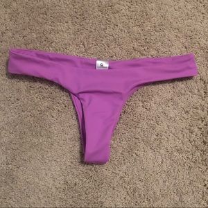 Lavender thong bikini bottom